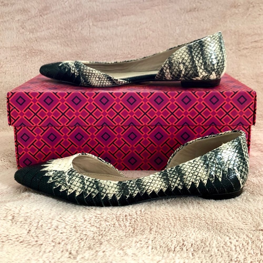 Tory Burch Woven D’Orsay Flats - Picture 2 of 4